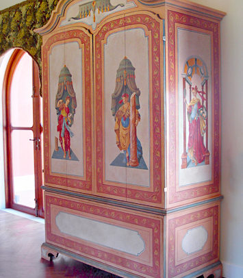 Hand-Painted Armoire